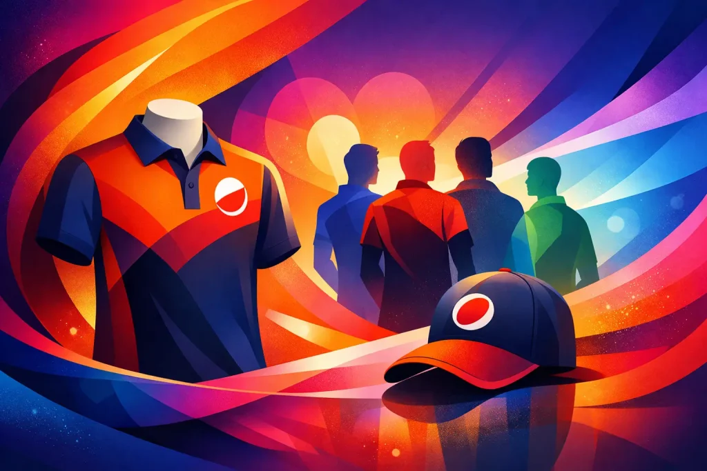Firmenkleidung mit Logo, die Teams sichtbar macht