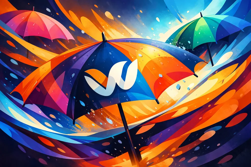 Logo auf Regenschirme drucken für mehr Sichtbarkeit